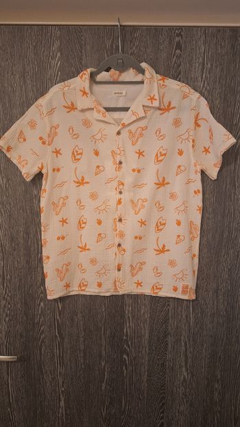 Chemise manches courtes imprimé vacances été