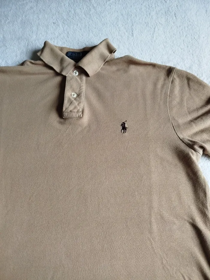 Polo Ralph Lauren beige taille S - photo numéro 4