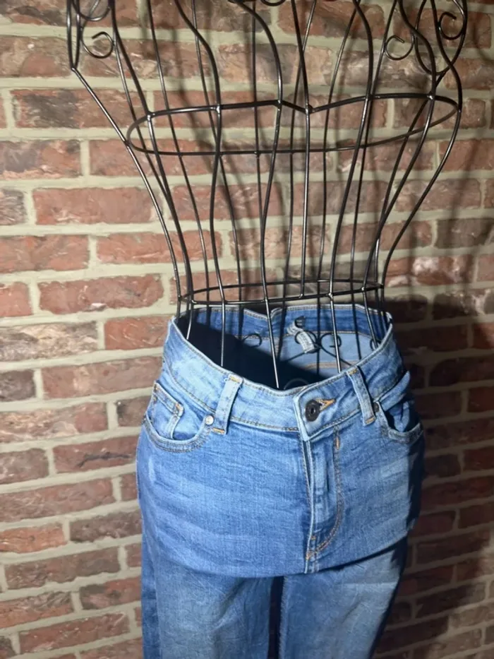 Jeans skinny bleu Bershka Taille S / 36 - photo numéro 3