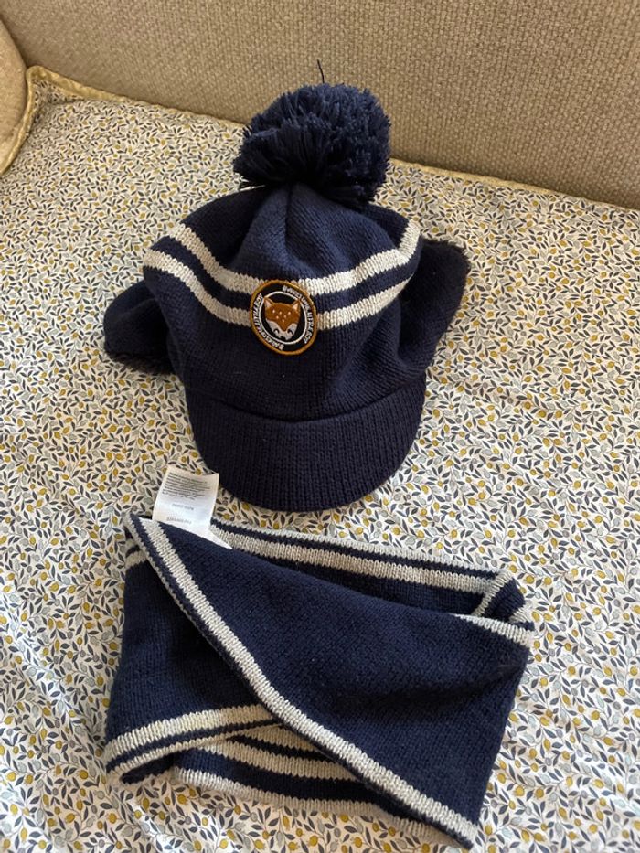 Ensemble bonnet + tour de cou Vertbaudet