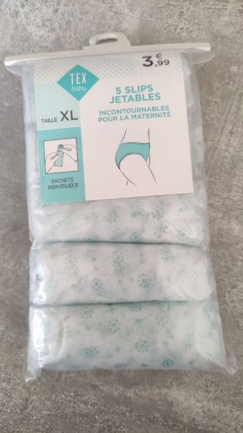 Slips jetables maternité XL