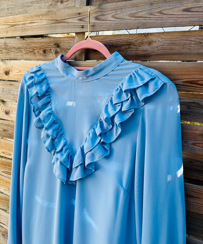 Blouse bleu ciel - Taille 42 - photo numéro 2