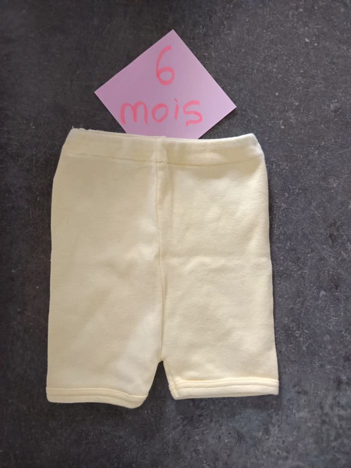 Short jaune 6 mois