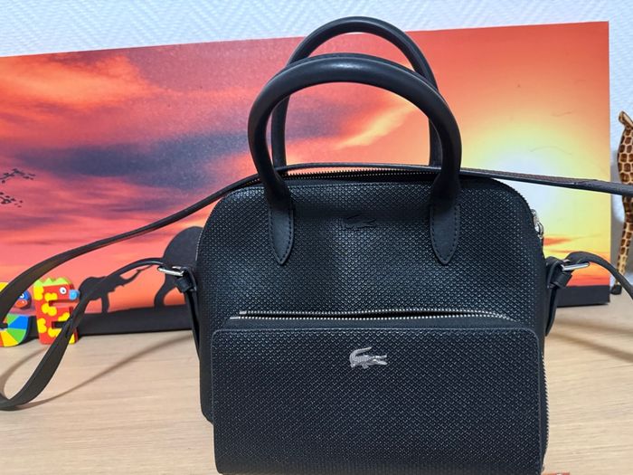 Sac +portefeuille Lacoste noir - photo numéro 4