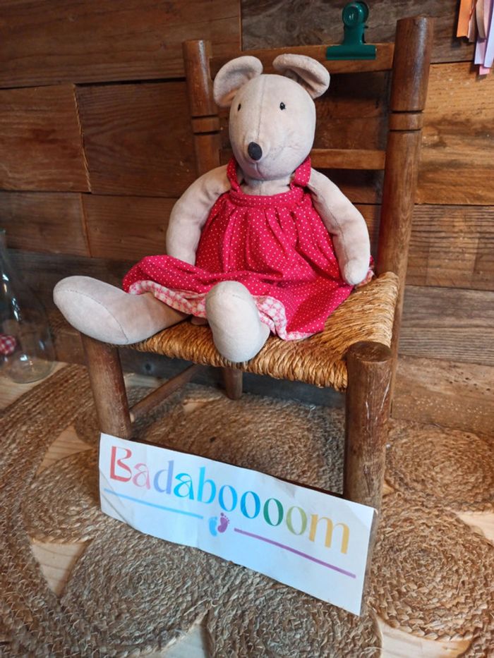 Peluche grande souris Moulin roty BE - photo numéro 2