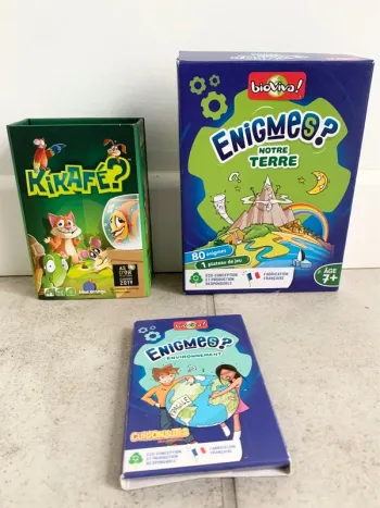 Jeux de société (unité) - Enigmes / Environnement - Bioviva Les Enigmes Notre Terre - Kikafé ?
