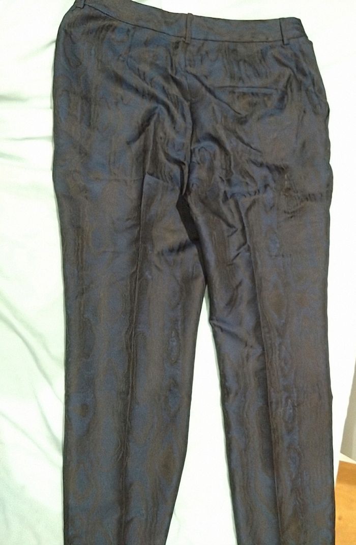 Pantalon noir et bleu irisé 44 Other Stories - photo numéro 4