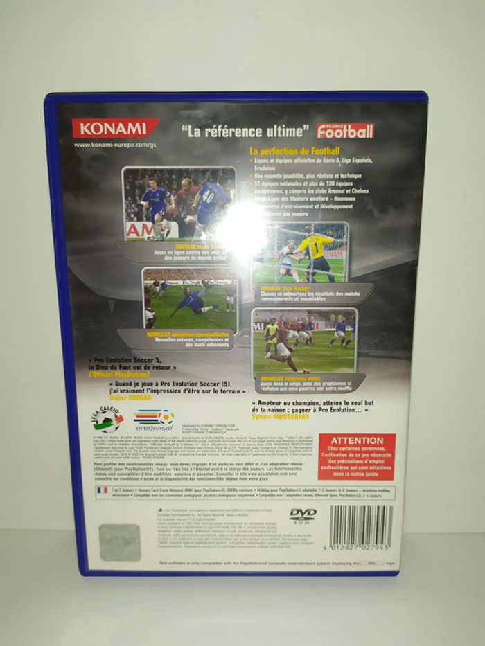 PES 2005 PES 05 pro evolution soccer 5 Sony PlayStation 2 ps2 PAL complet - photo numéro 2