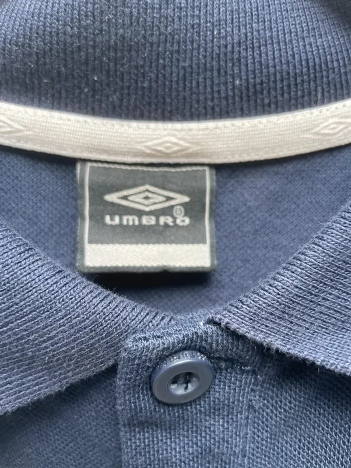 Polo Umbro blue white Boy 13 years old - photo numéro 4