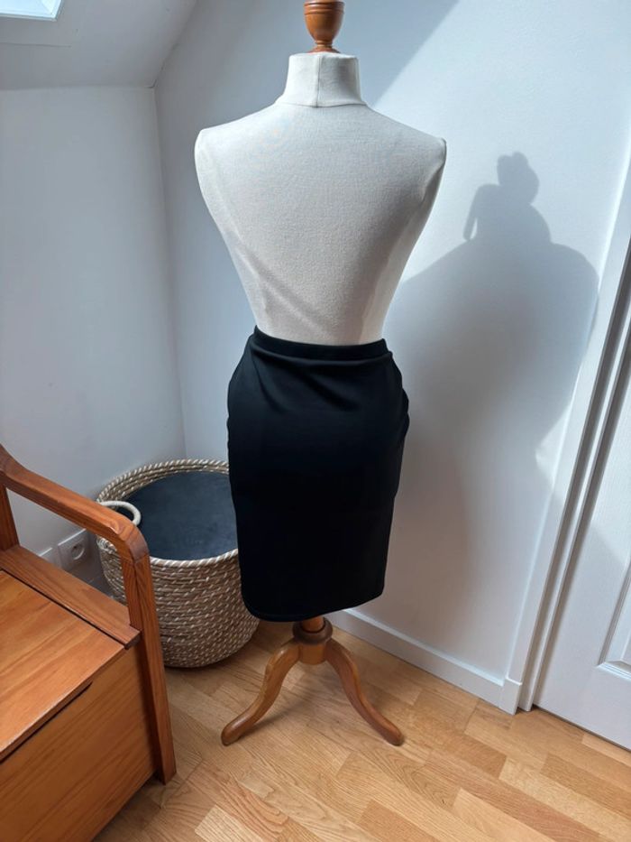 Jupe crayon noir - taille élastique - Promod - M - photo numéro 7