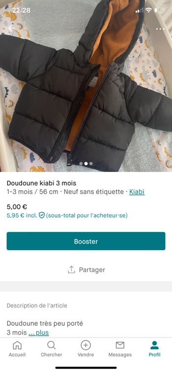 Doudoune kiabi