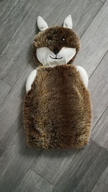 Cache bouillotte en forme de peluche