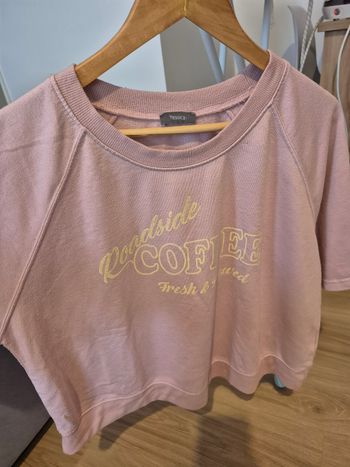 Haut manche courte rose pâle 