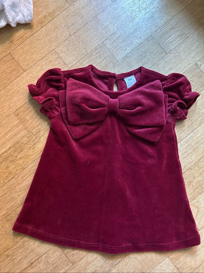 ✨ Lot de 2 Robes de Cérémonie/Fêtes 6 Mois | H&M & Jacadi | Velours - photo numéro 2