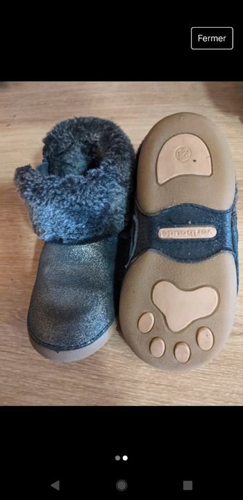 Botte patte de chaud fourré taille 23