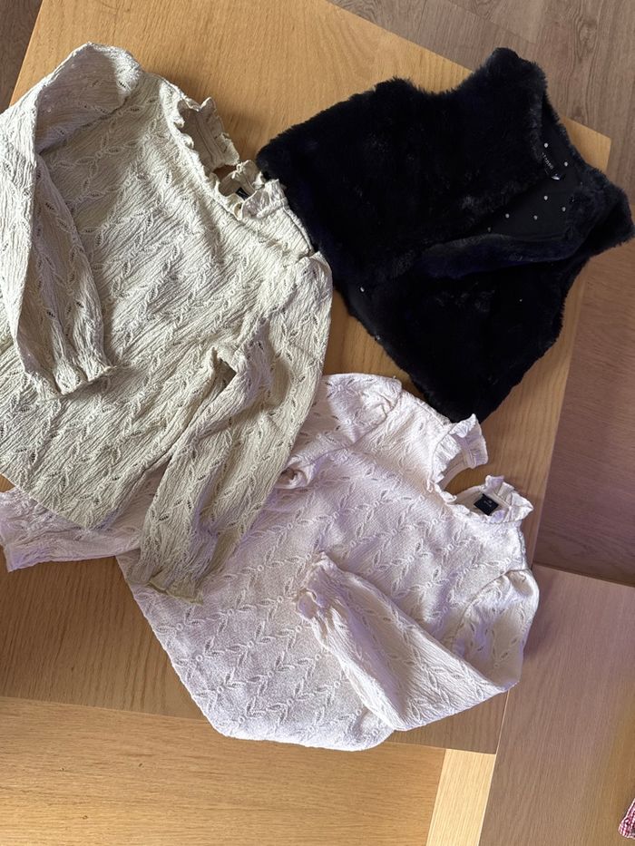 Chemisiers filles 3 ans + gilet offert