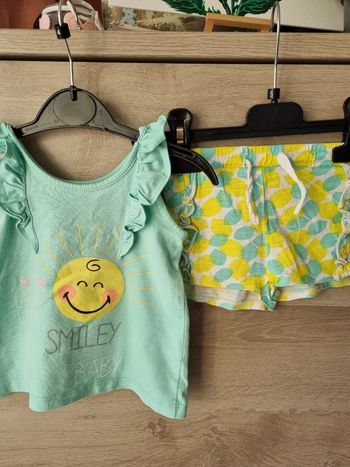 Ensemble smiley 12 mois