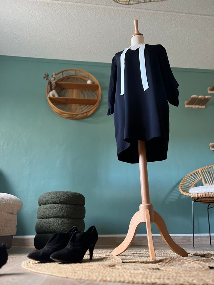 🖤 Robe Tunique Noire Zara Basic – Taille S - photo numéro 7