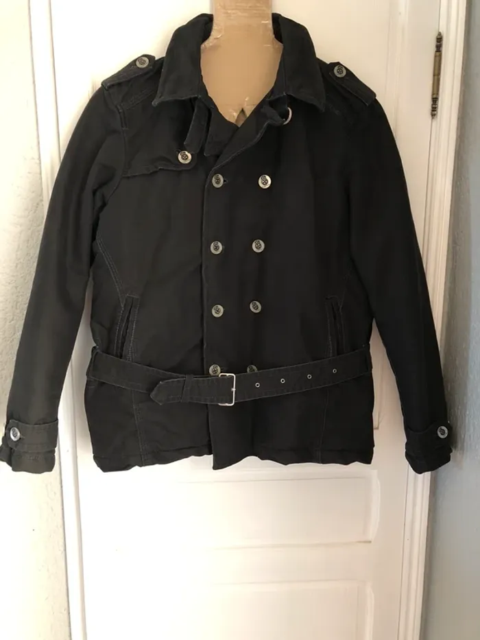 Manteau homme épais matelassé noir « energie » T XXL