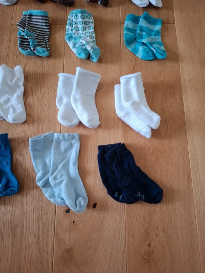 Lot 17 paires de chaussettes bébé - 15/18 - Très bon état - photo numéro 5
