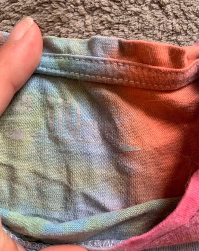 T-shirt multicolore fille taille 5 ans - photo numéro 3