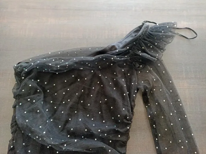 Robe Zara asymétrique strass - photo numéro 3