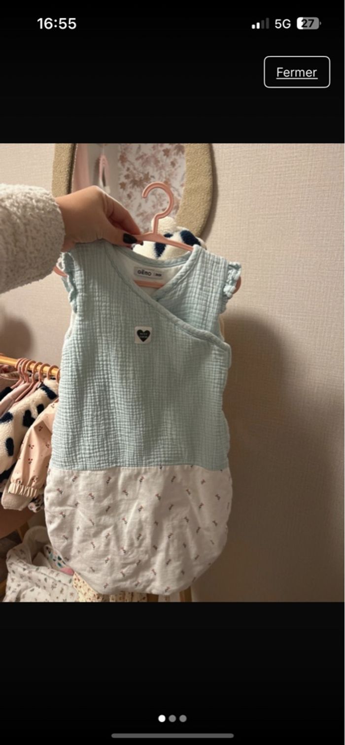 Gigoteuse fille légère 0/3 mois