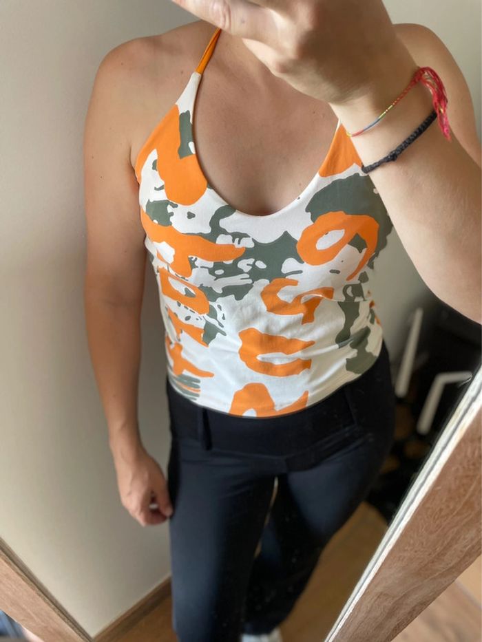 Débardeur noué orange - photo numéro 2