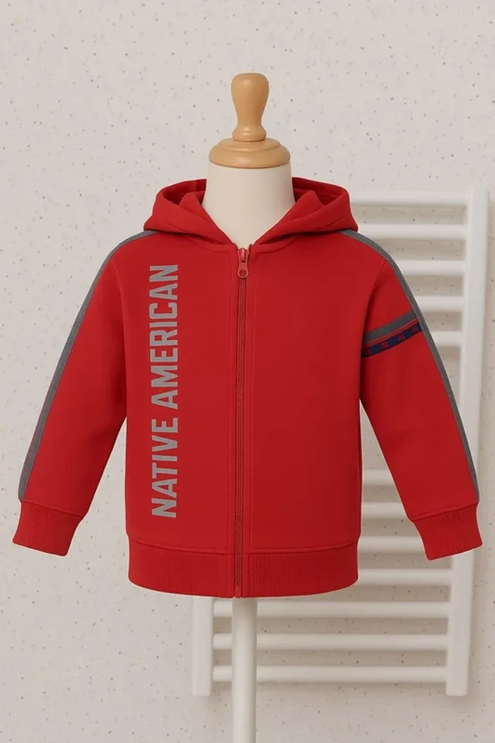 Veste avec capuche rouge Levi's Taille 12 mois - photo numéro 2