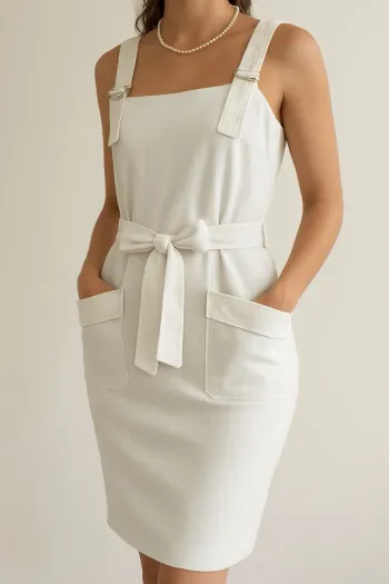 Robe style salopette blanche - Hugo Boss- Taille 38