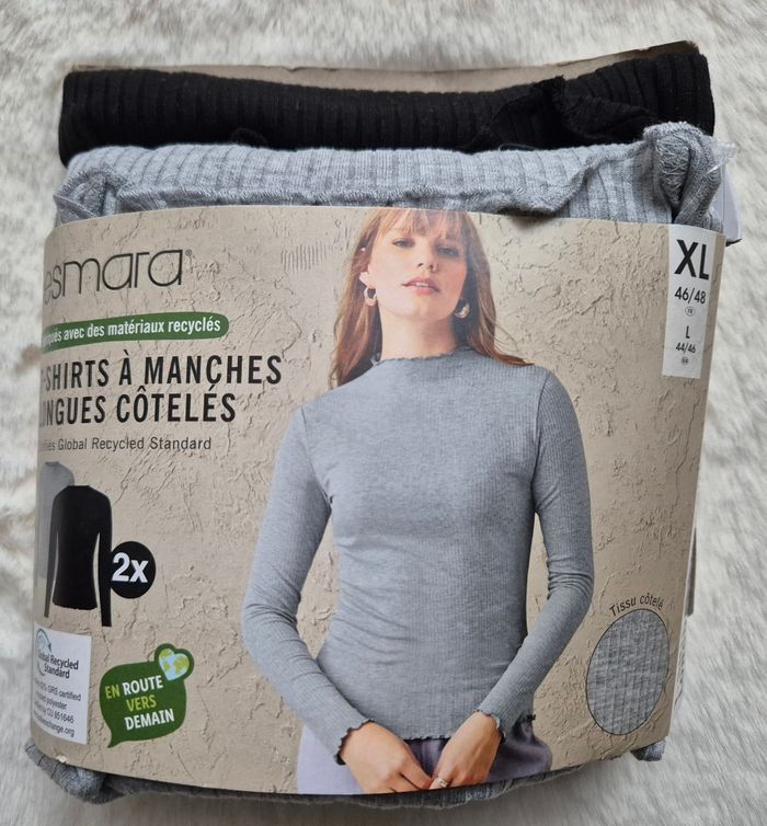 T-shirts à manches longues côtelés