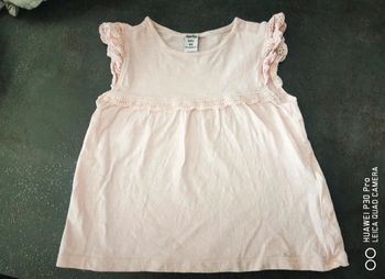 Débardeur bébé fille 18/24 mois rose comme NEUF
