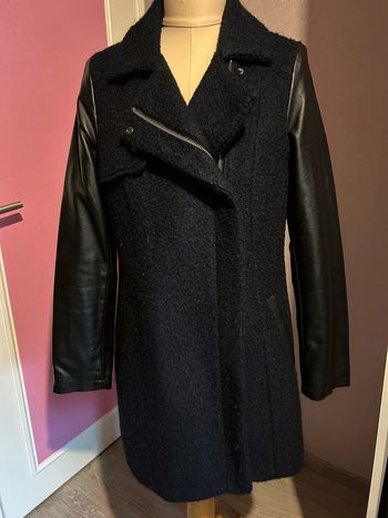 Manteau bleu marine et noir Camaïeu