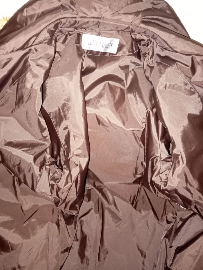 Manteau marron Balmain taille 38 M - photo numéro 7