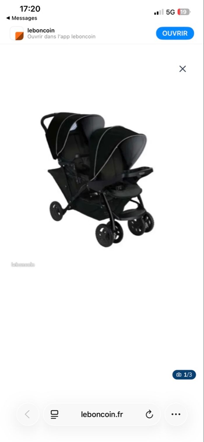 Poussette double graco - photo numéro 2