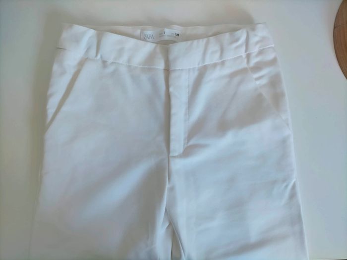 Pantalon blanc - Zara - 7 ans - neuf - photo numéro 4
