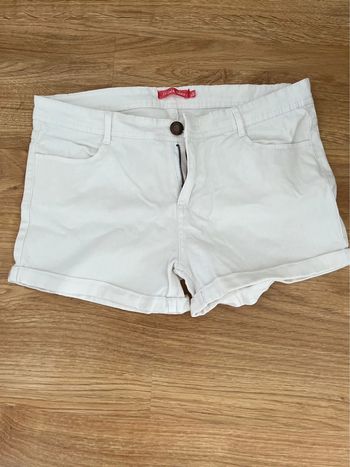 Short blanc femme