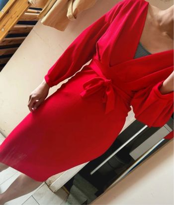 Robe midi rouge