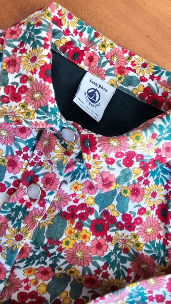 Chemise Petit Bateau Taille 3 ans - photo numéro 2