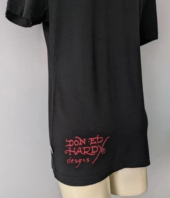 T-shirt d'été strass - Ed Hardy - taille 38 - photo numéro 4
