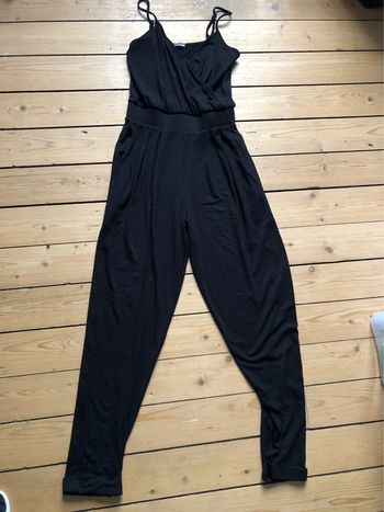 Salopette noir à bretelle