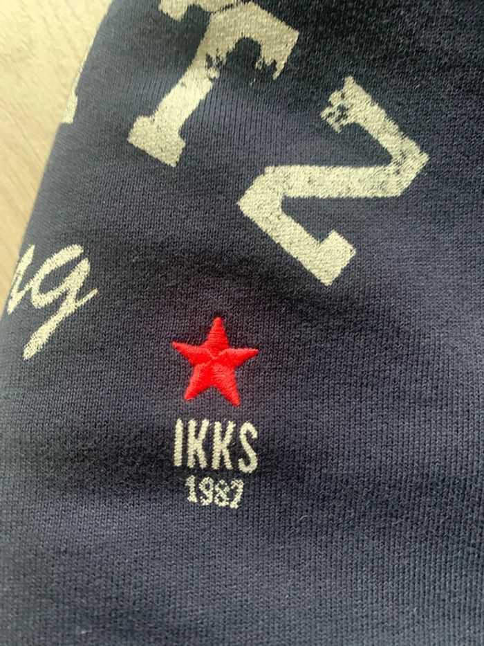 Robe marine à capuche en coton - IKKS - 8 ans - neuve sans étiquette - photo numéro 5