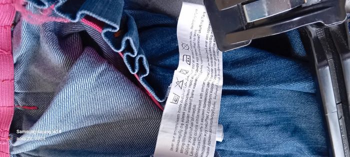 Jupe en jean plissée taille élastique bleu fille 10 ans tape à l oeil - photo numéro 13