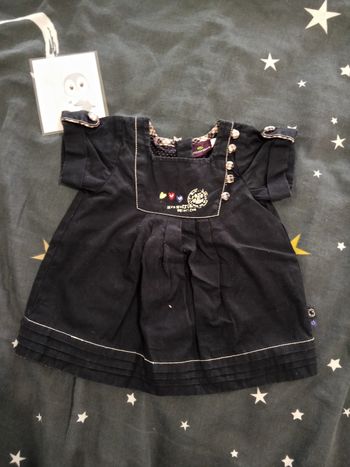 Robe "marine" _ 1 mois