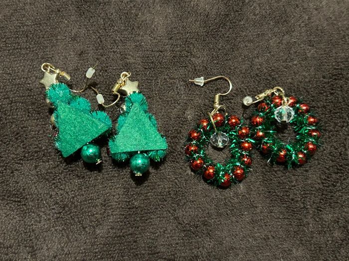 Boucles d’oreilles Noël - photo numéro 2