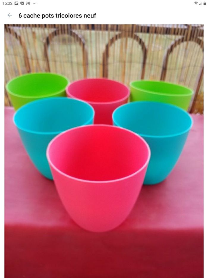 Lot de 6 cache pots  neuf - photo numéro 2