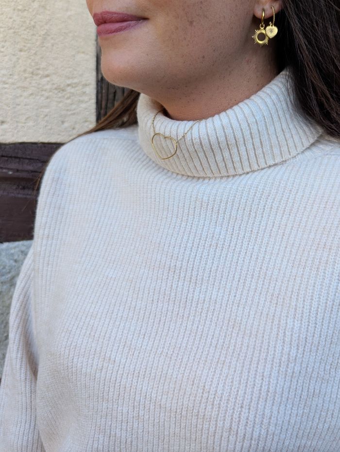 Pull oversize à col roulé St Malo beige
TU - photo numéro 3