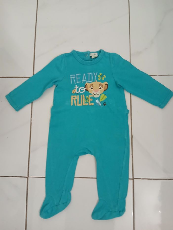 Pyjama 1 piece garcon en coton taille 6 mois marque disney - photo numéro 3