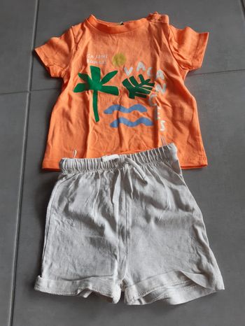 Ensemble de plage tee shirt short