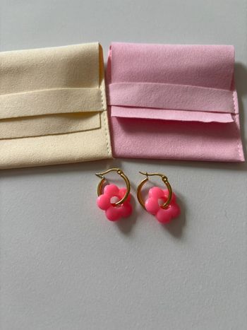 Créole pendentif fleur